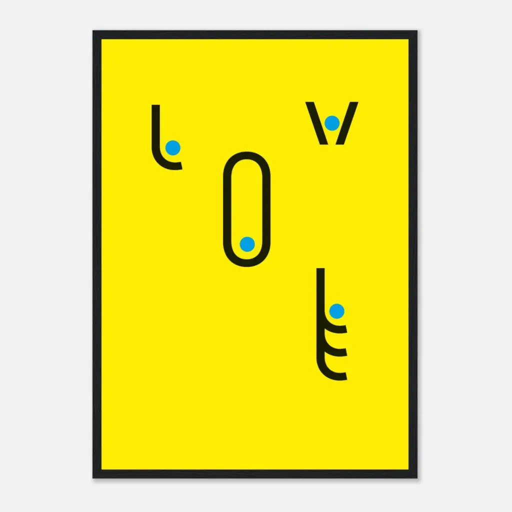 AA Contest love Art Print Framed