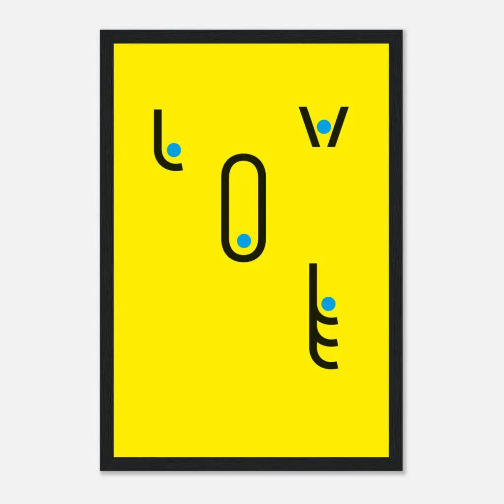 AA Contest love Art Print Framed