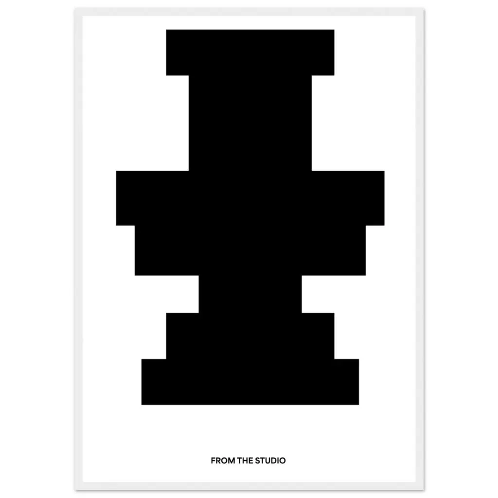GEOMETRIC B/W ART PRINT FRAME
