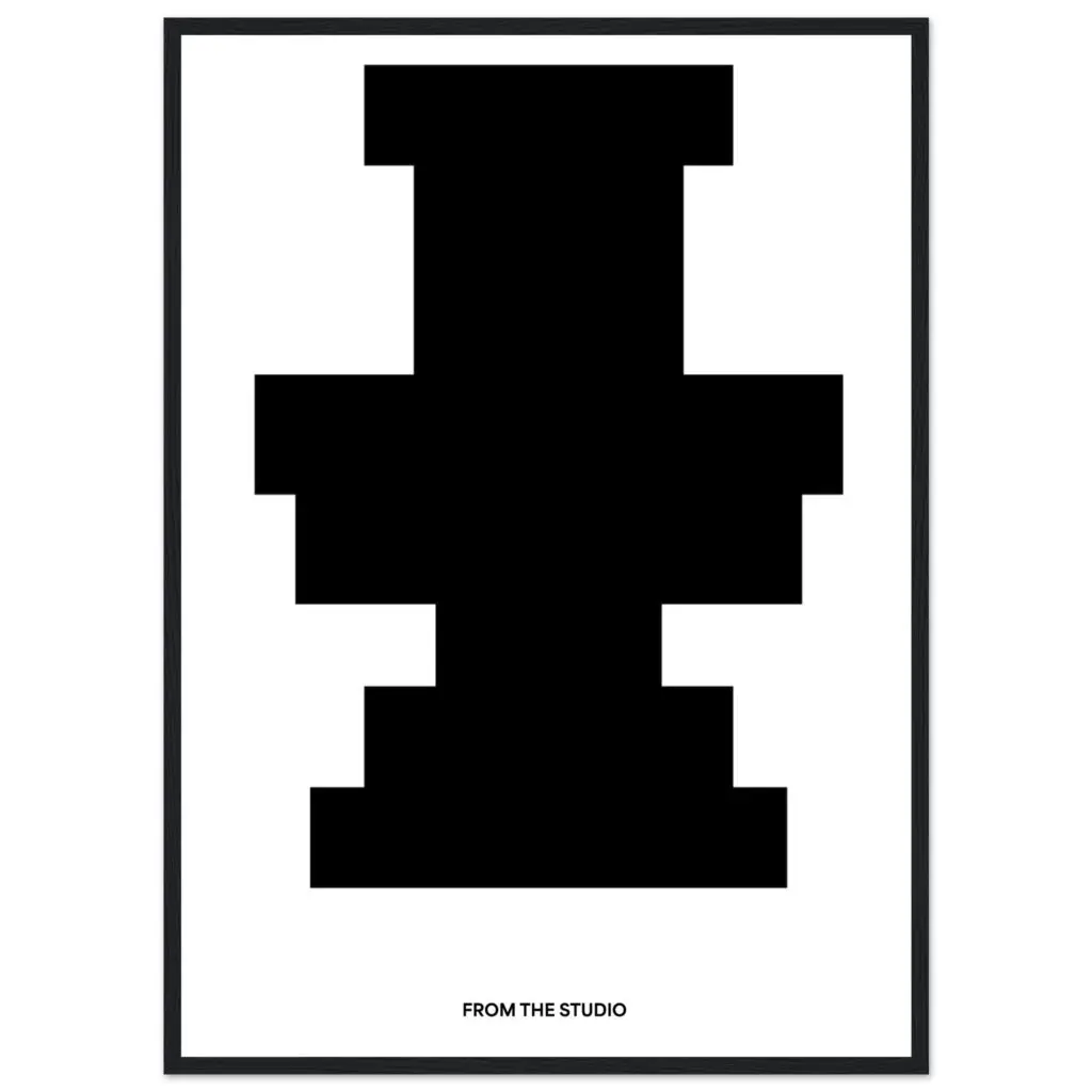GEOMETRIC B/W ART PRINT FRAME