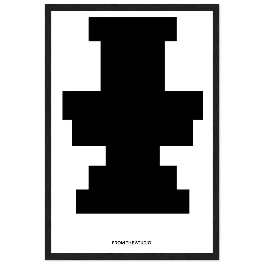 GEOMETRIC B/W ART PRINT FRAME