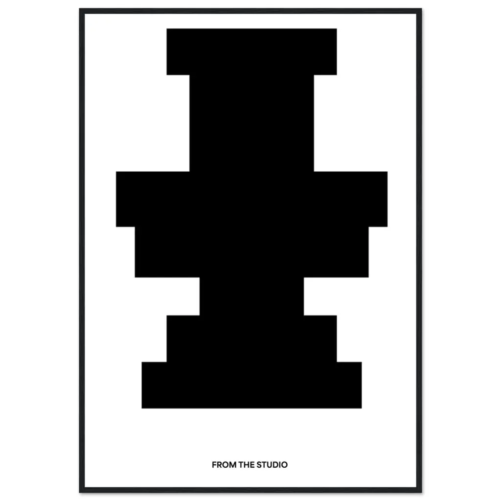 GEOMETRIC B/W ART PRINT FRAME
