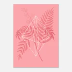 Floralies pink R1 Art Print Carta Premium