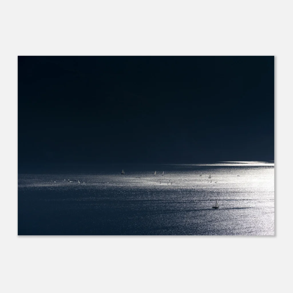 Blue Lake Art Print Carta Premium
