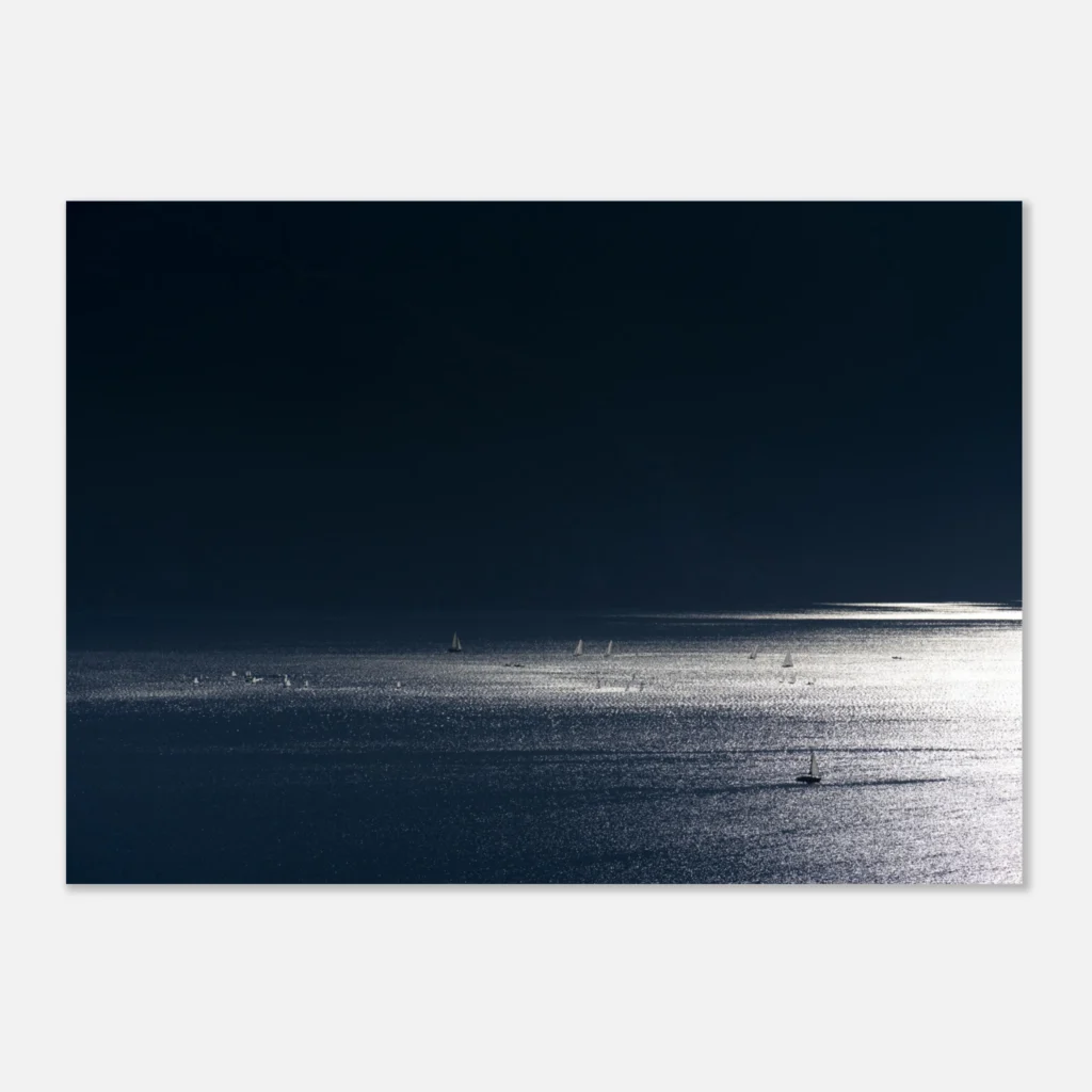 Blue Lake Art Print Carta Premium